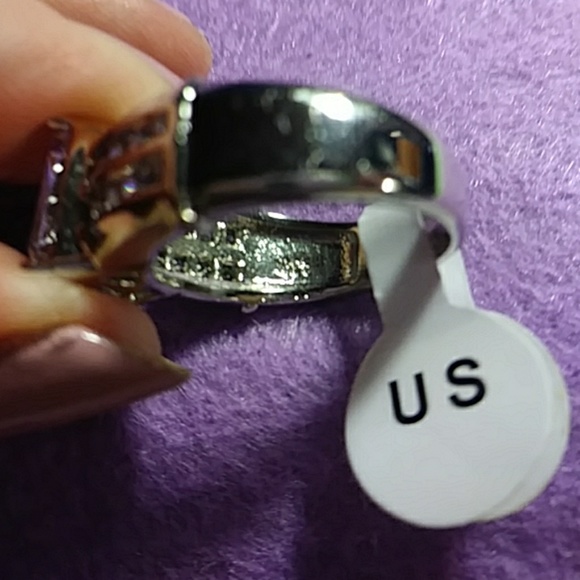 SOLD Sz9 Sterling silver amethyst ring new - Picture 3 of 6